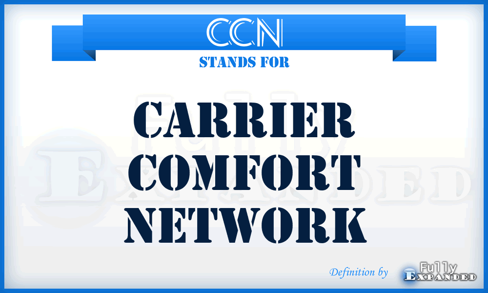 CCN - Carrier Comfort Network