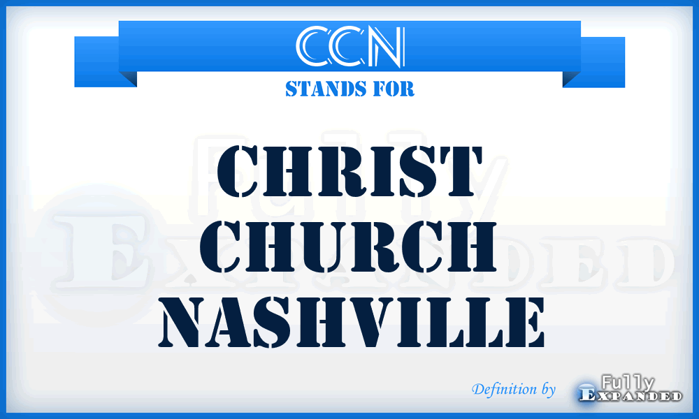 CCN - Christ Church Nashville
