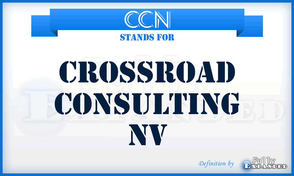 CCN - Crossroad Consulting Nv