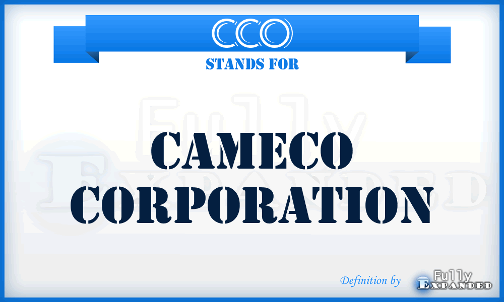 CCO - Cameco Corporation