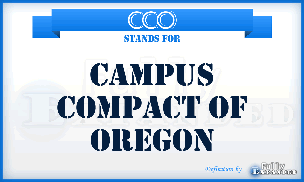 CCO - Campus Compact of Oregon