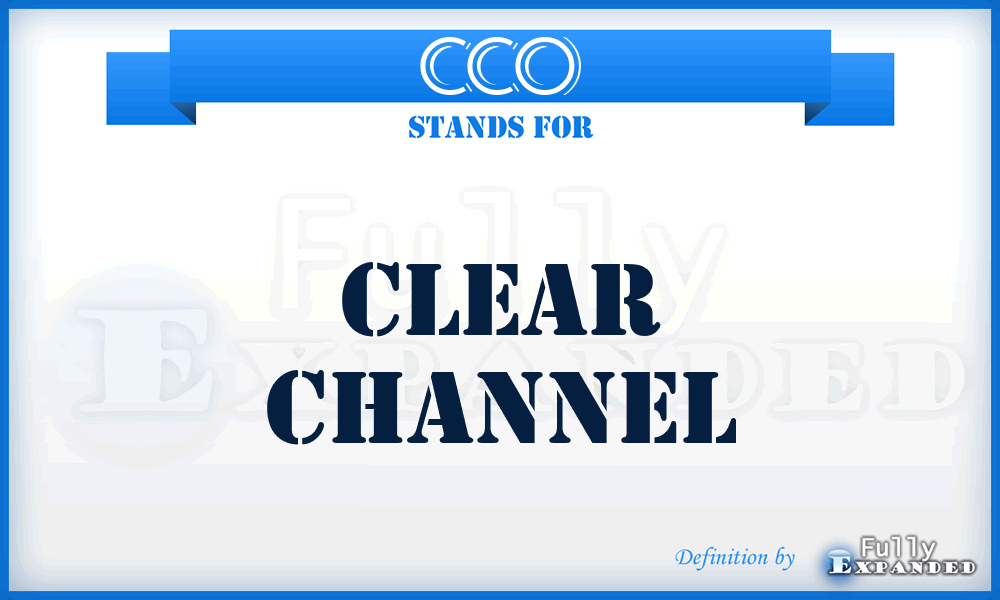 CCO - Clear Channel