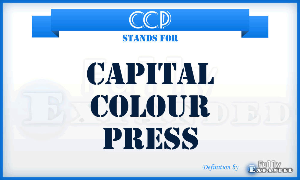 CCP - Capital Colour Press