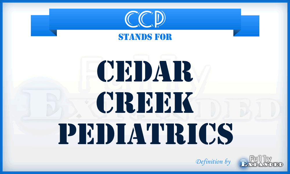 CCP - Cedar Creek Pediatrics
