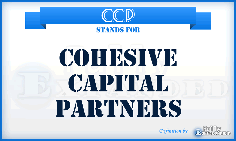 CCP - Cohesive Capital Partners