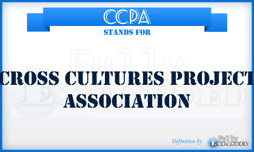 CCPA - Cross Cultures Project Association