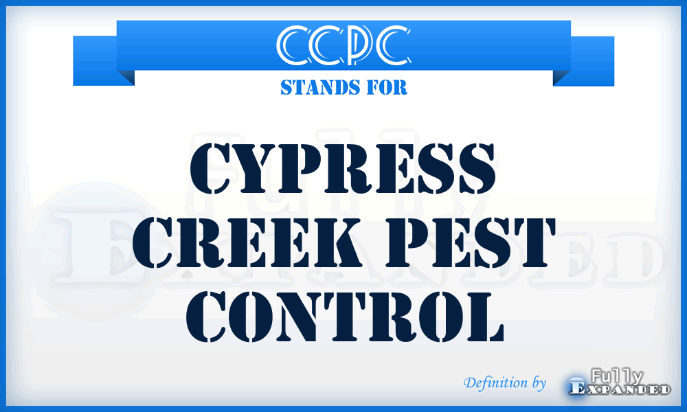 CCPC - Cypress Creek Pest Control