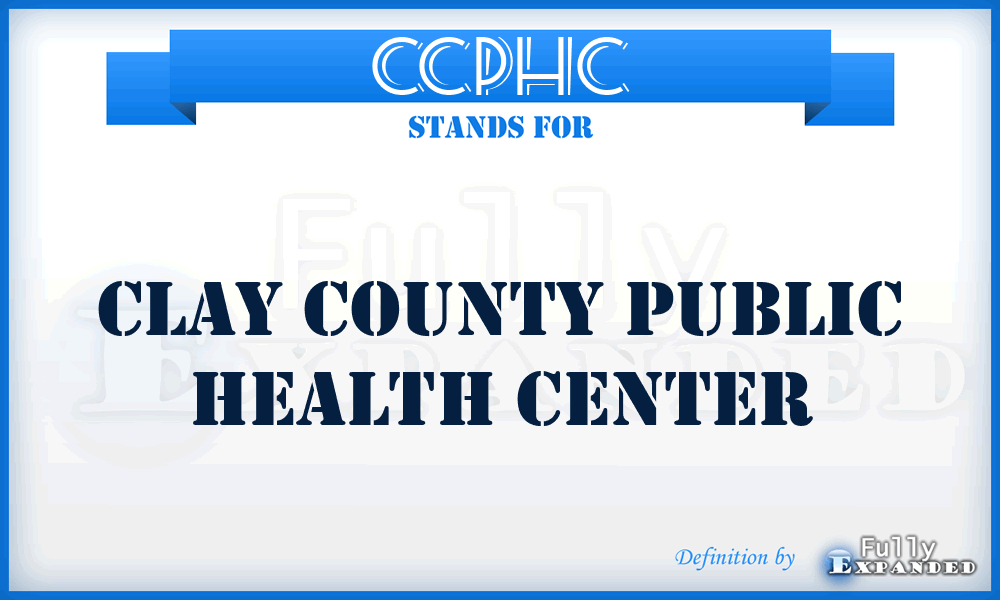 CCPHC - Clay County Public Health Center