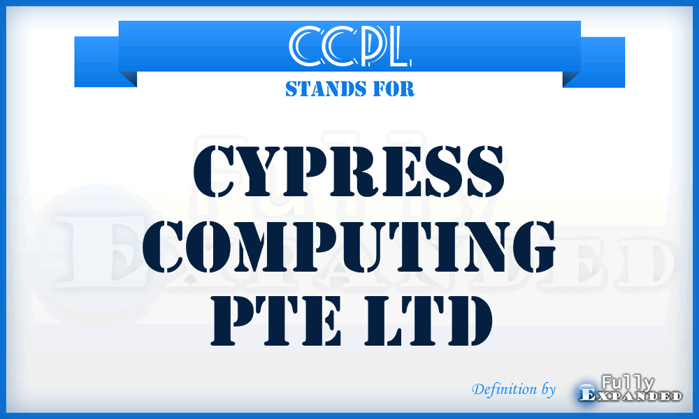CCPL - Cypress Computing Pte Ltd