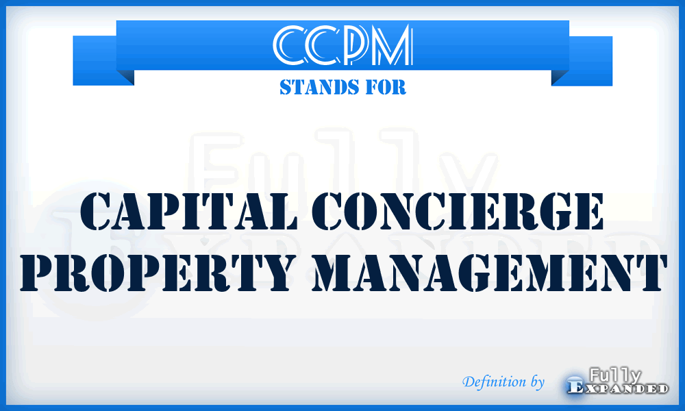 CCPM - Capital Concierge Property Management