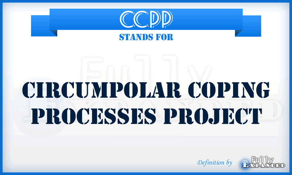 CCPP - Circumpolar Coping Processes Project