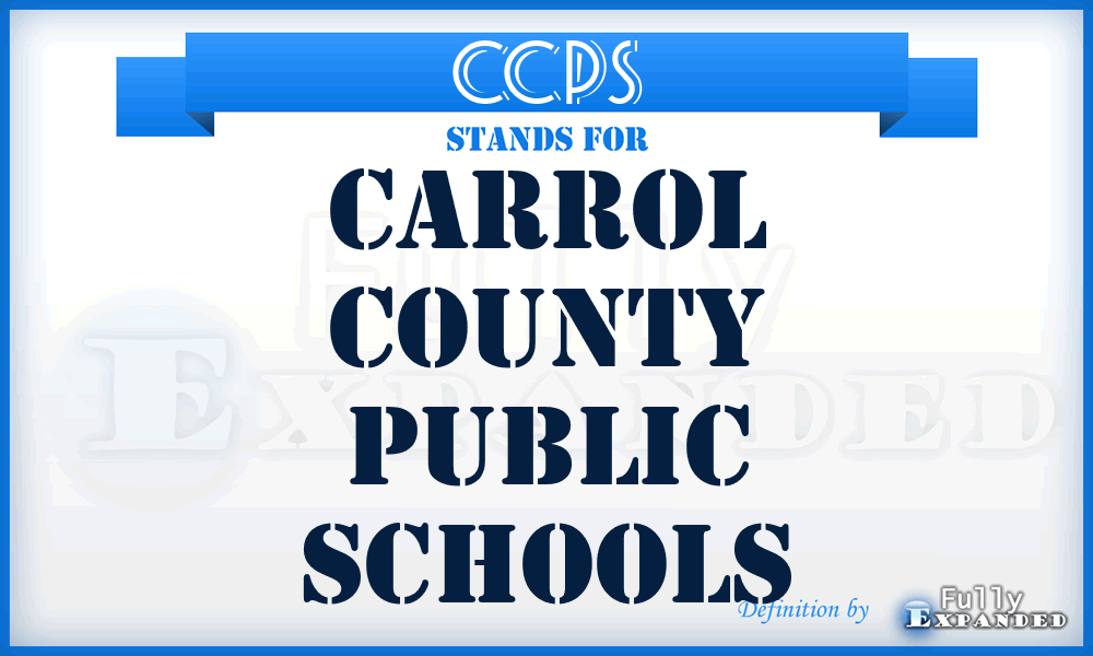 CCPS - Carrol County Public Schools