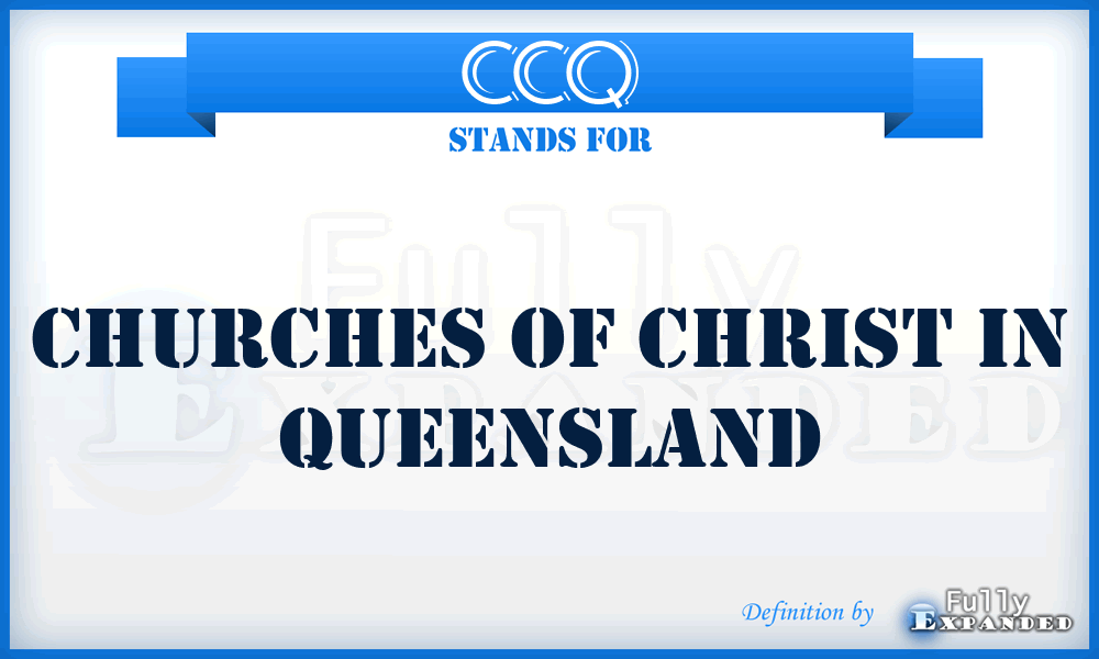 CCQ - Churches of Christ in Queensland