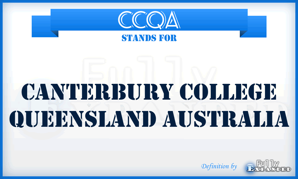 CCQA - Canterbury College Queensland Australia