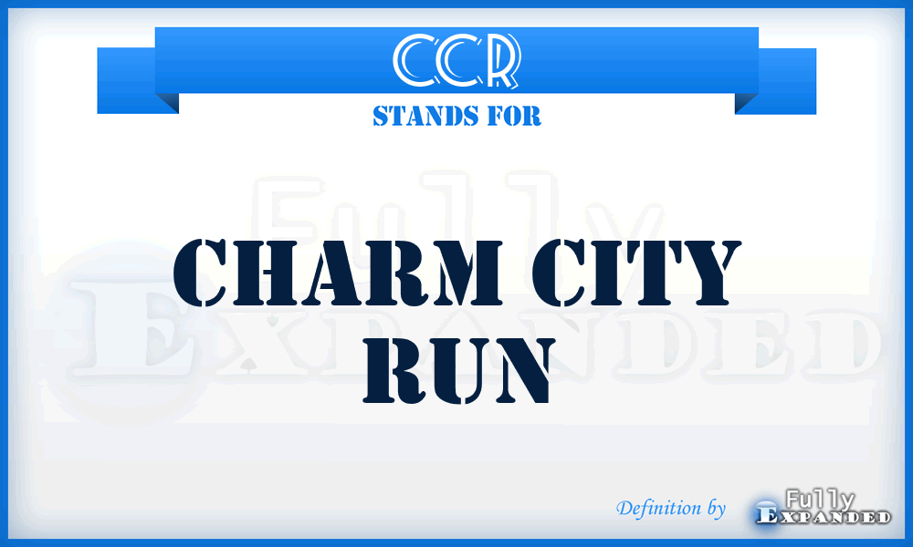 CCR - Charm City Run