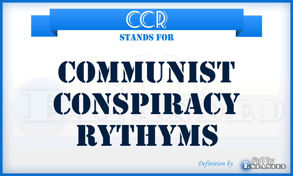 CCR - Communist Conspiracy Rythyms