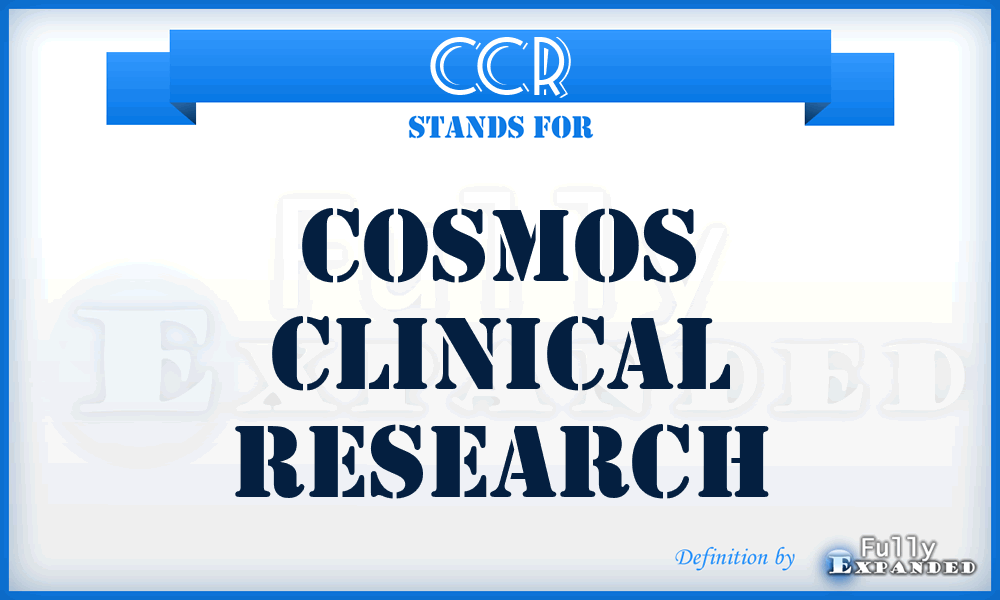 CCR - Cosmos Clinical Research