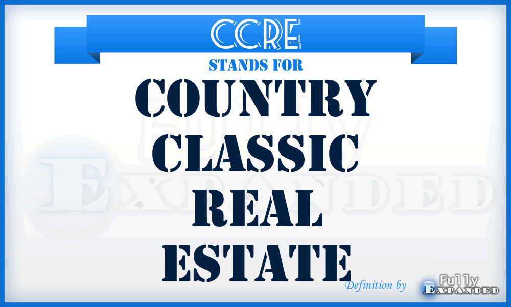CCRE - Country Classic Real Estate