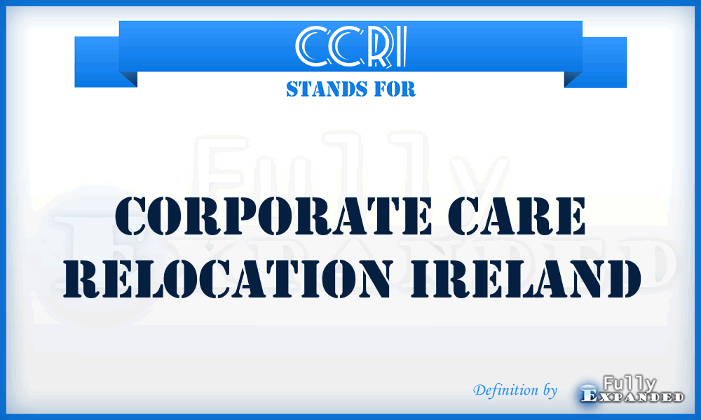 CCRI - Corporate Care Relocation Ireland