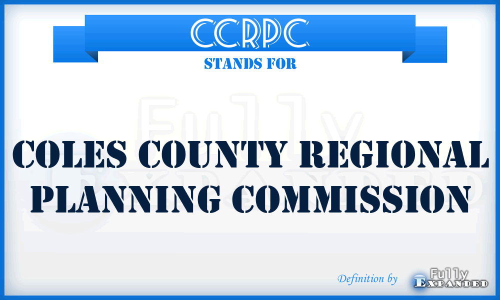 CCRPC - Coles County Regional Planning Commission