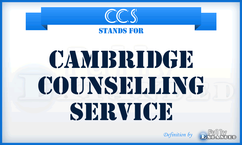 CCS - Cambridge Counselling Service
