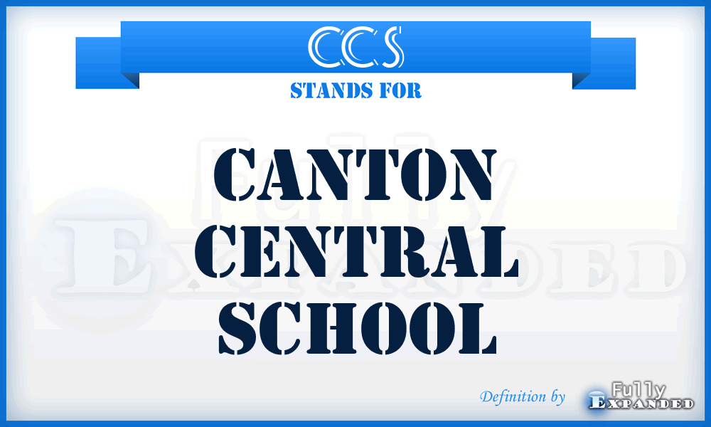 CCS - Canton Central School