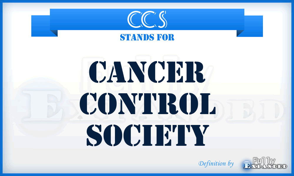 CCS - Cancer Control Society