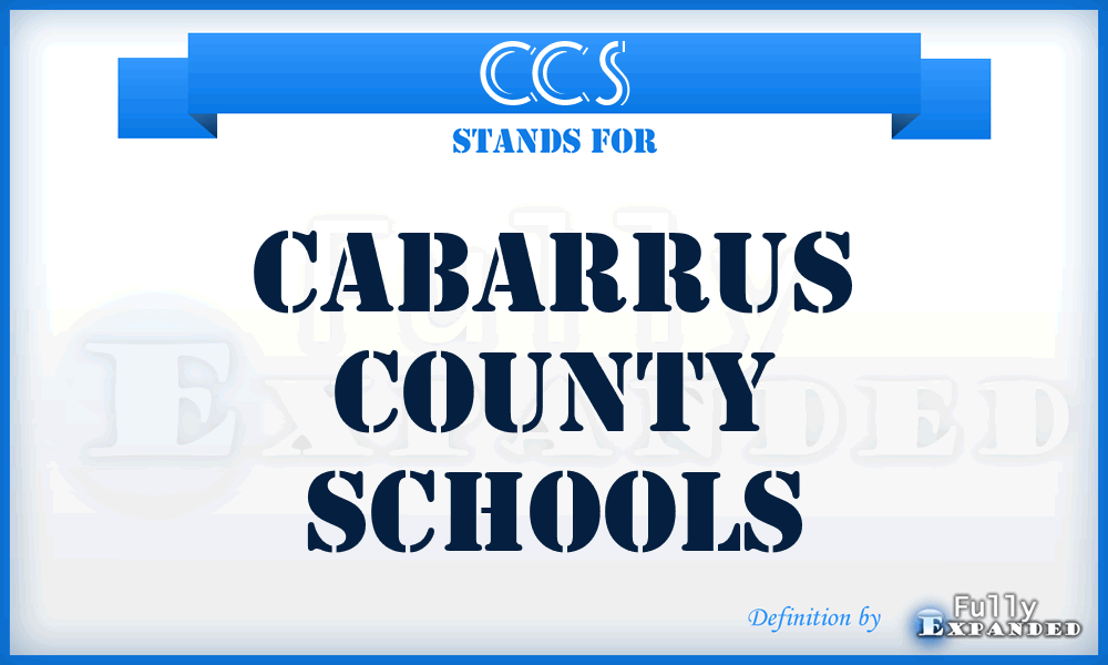 CCS - Cabarrus County Schools