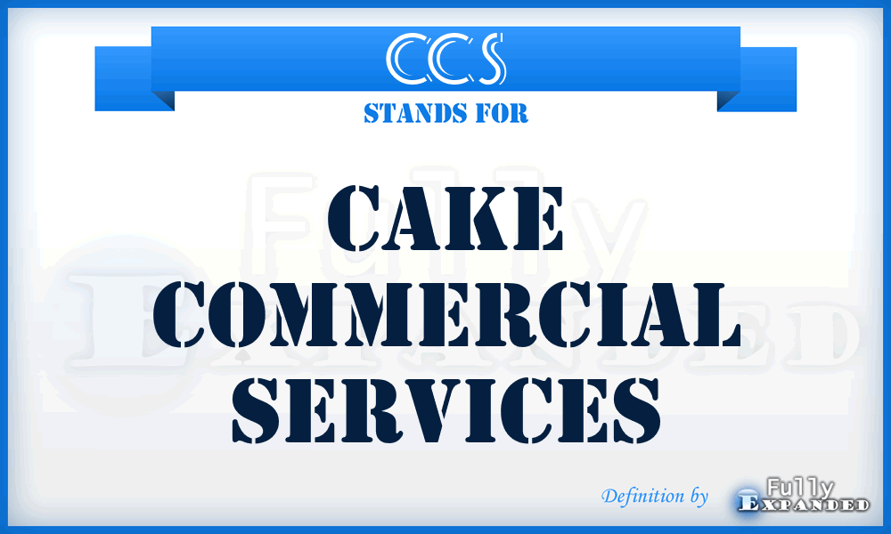 CCS - Cake Commercial Services
