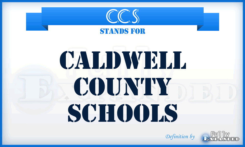 CCS - Caldwell County Schools