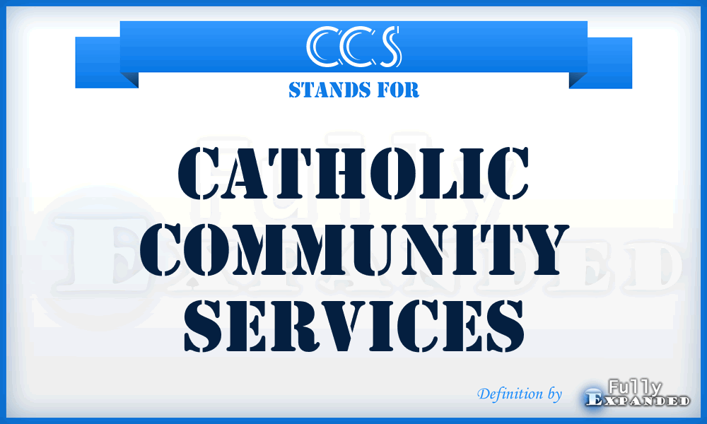 CCS - Catholic Community Services