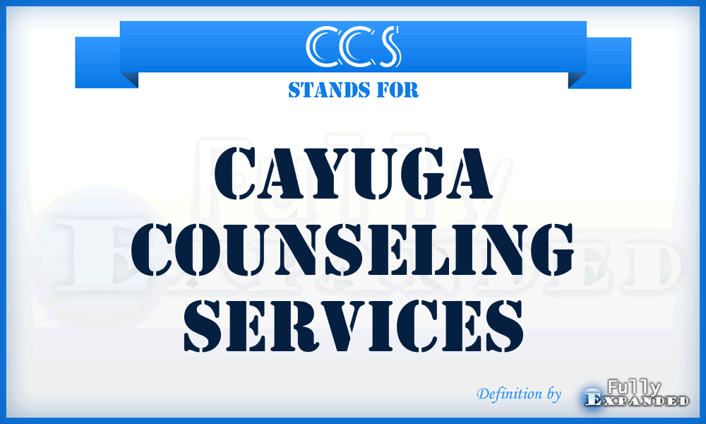 CCS - Cayuga Counseling Services