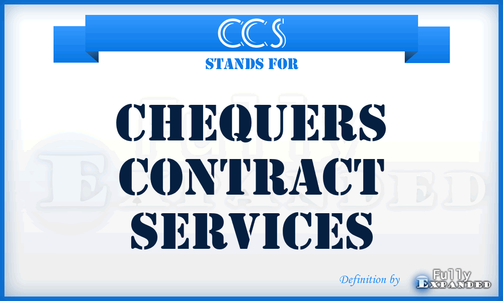 CCS - Chequers Contract Services