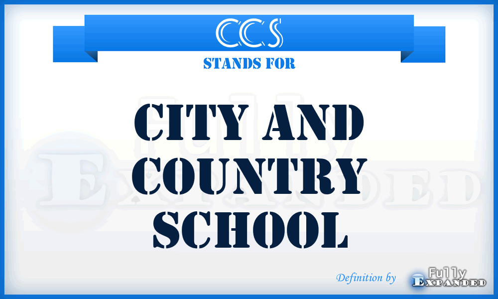 CCS - City and Country School