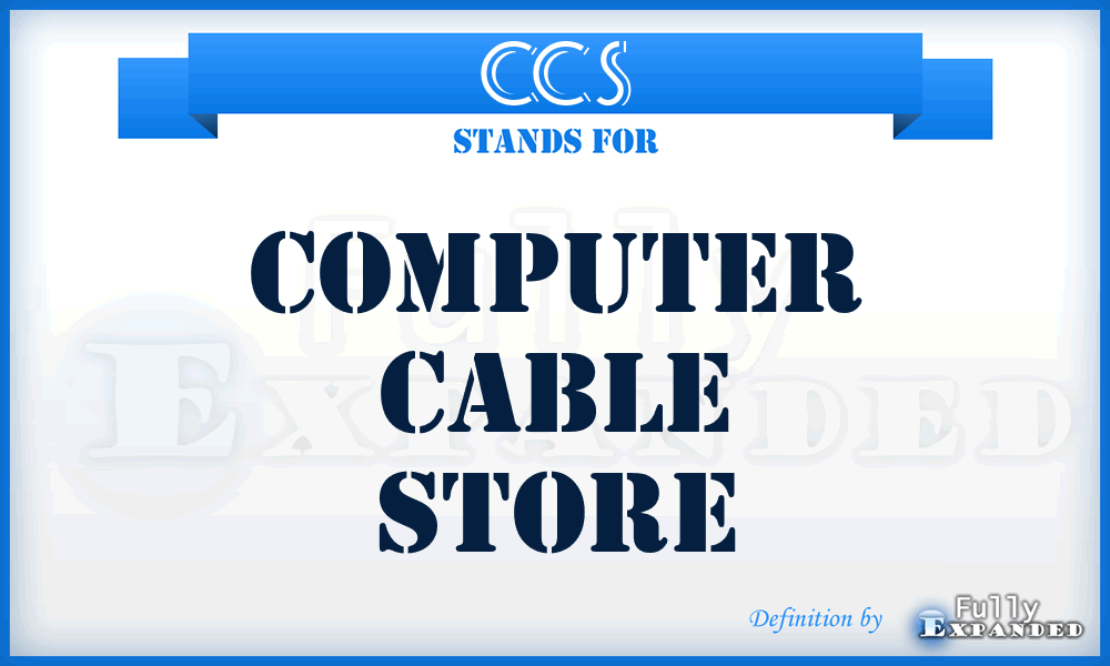 CCS - Computer Cable Store