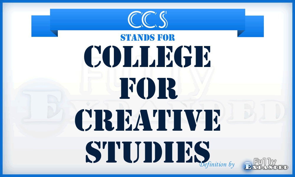 CCS - College for Creative Studies