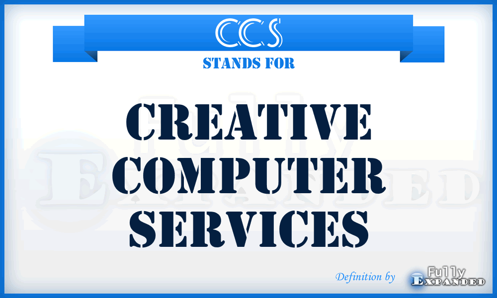 CCS - Creative Computer Services
