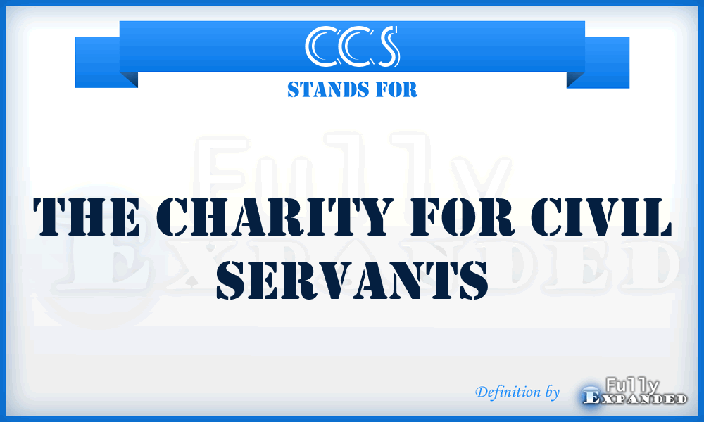 CCS - The Charity for Civil Servants