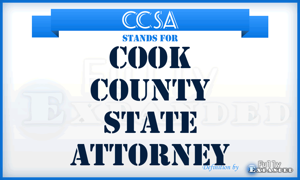 CCSA - Cook County State Attorney