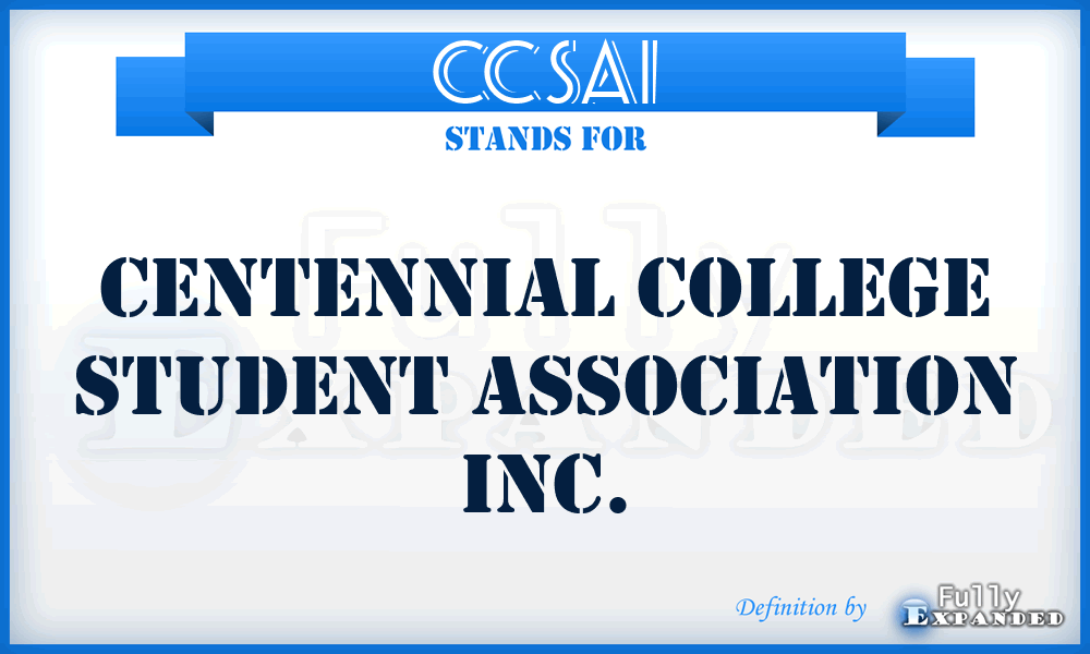 CCSAI - Centennial College Student Association Inc.