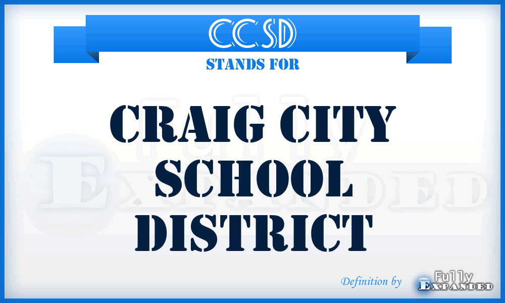 CCSD - Craig City School District