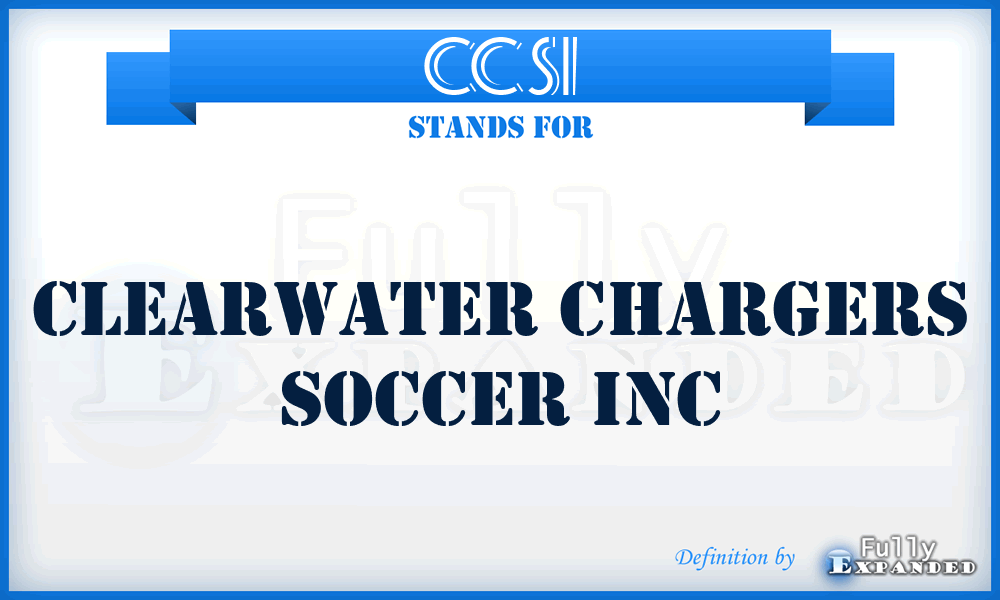 CCSI - Clearwater Chargers Soccer Inc