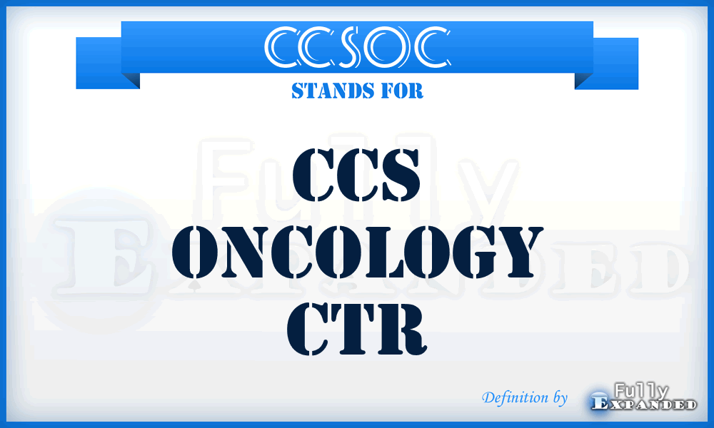 CCSOC - CCS Oncology Ctr