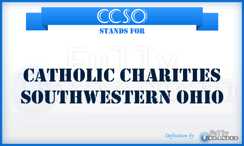 CCSO - Catholic Charities Southwestern Ohio