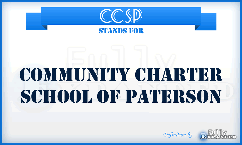 CCSP - Community Charter School of Paterson