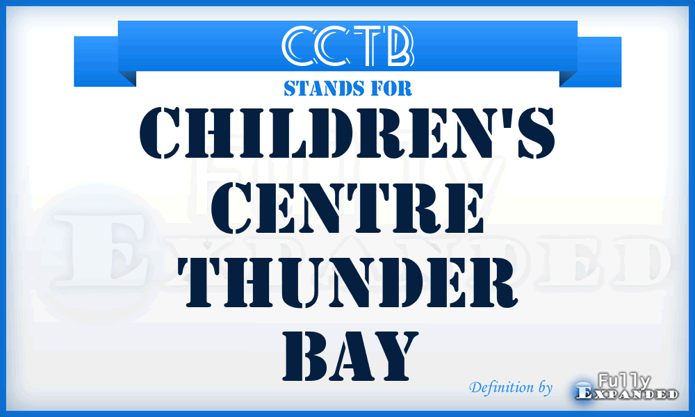 CCTB - Children's Centre Thunder Bay