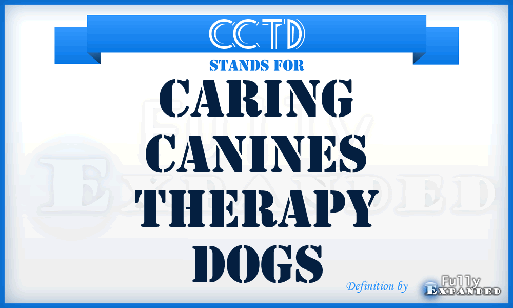 CCTD - Caring Canines Therapy Dogs