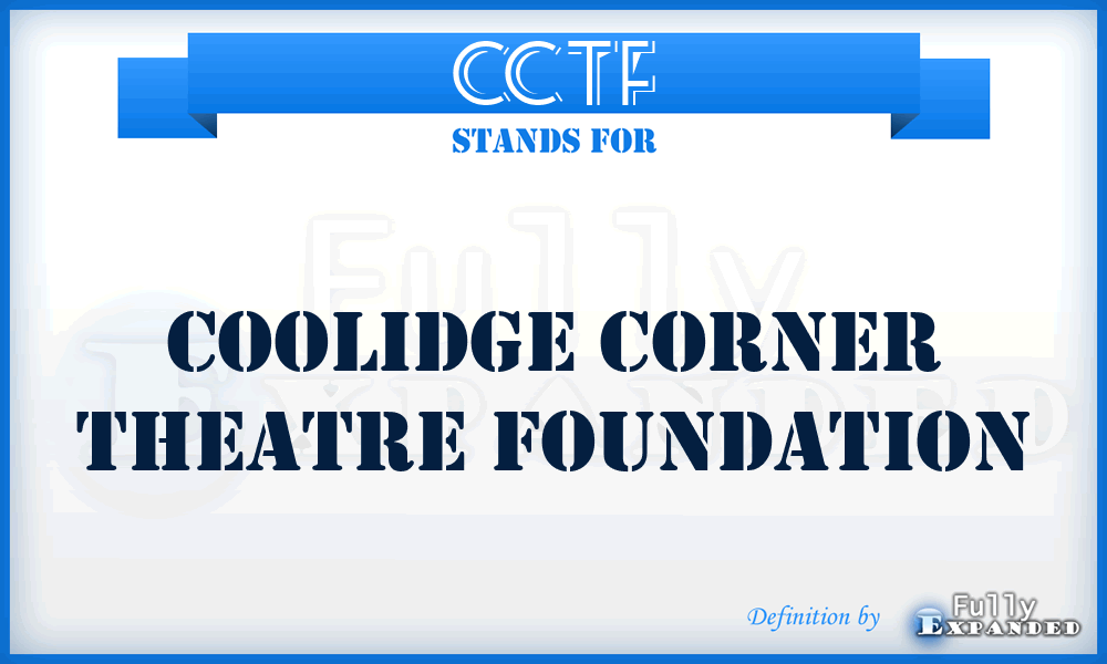 CCTF - Coolidge Corner Theatre Foundation