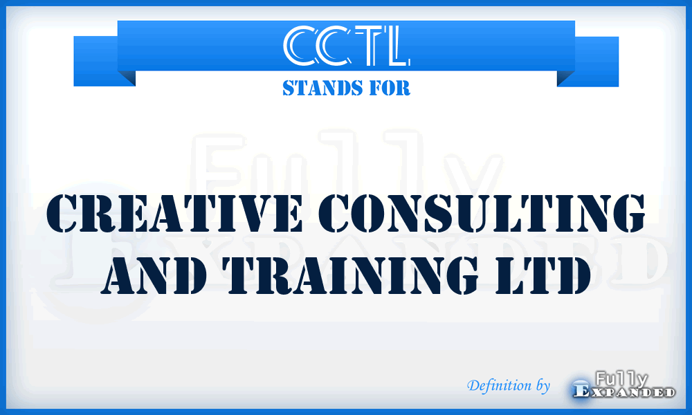 CCTL - Creative Consulting and Training Ltd