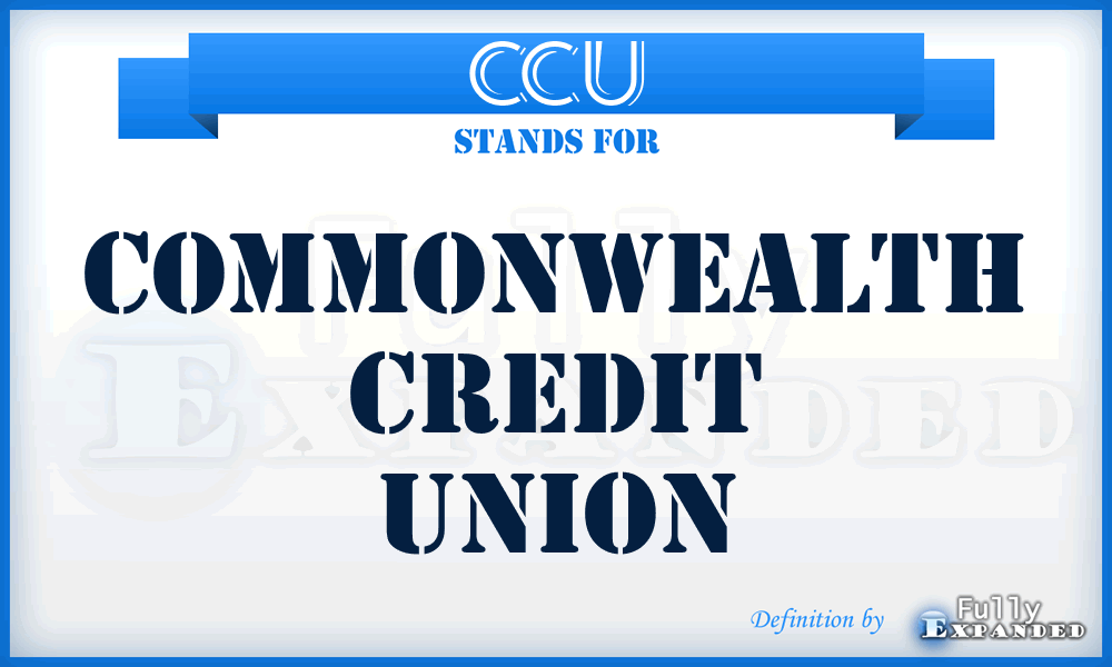 CCU - Commonwealth Credit Union